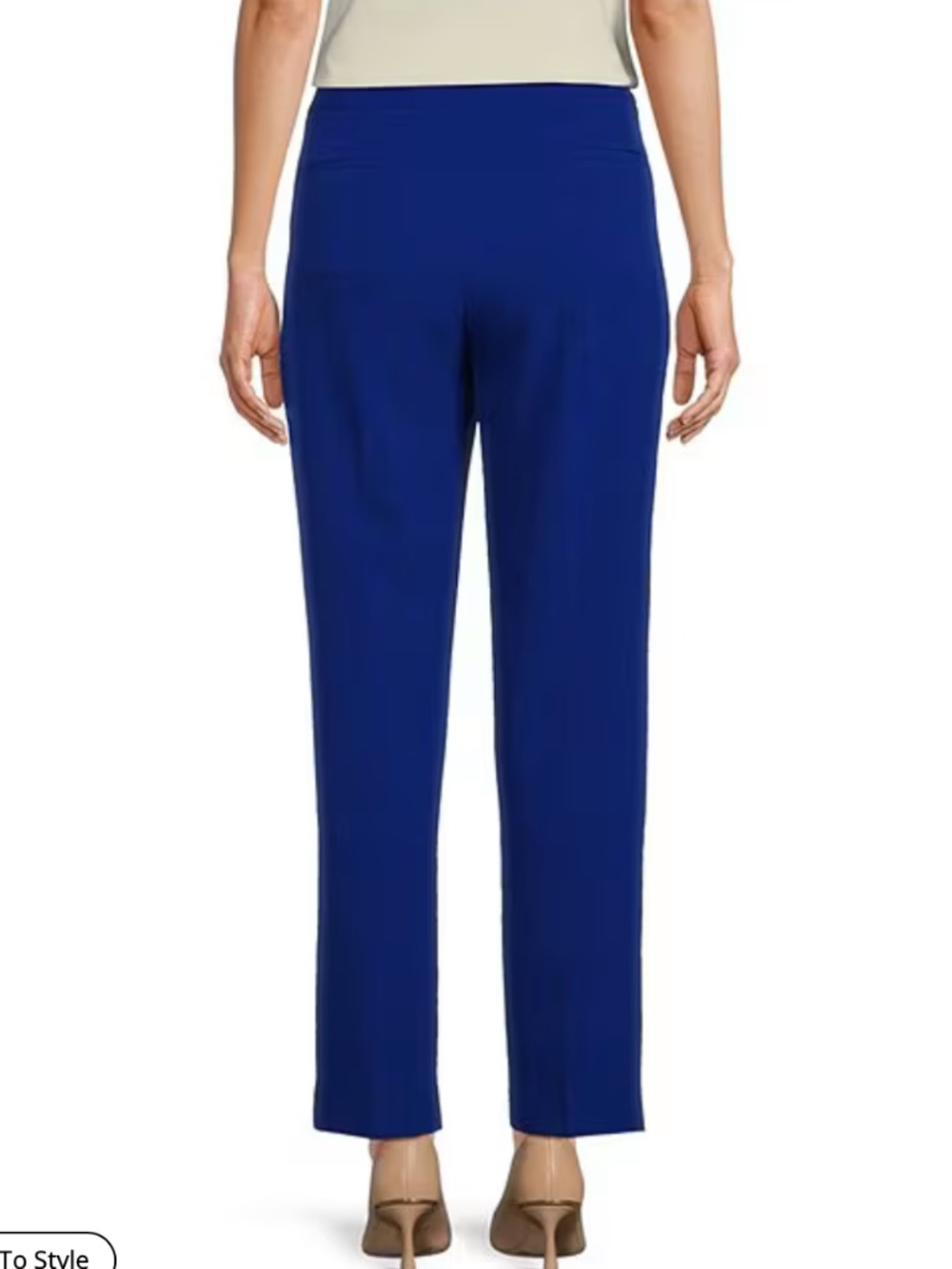 Preston & york classic blue corey crepe pants sz 6 - Picture 2 of 6